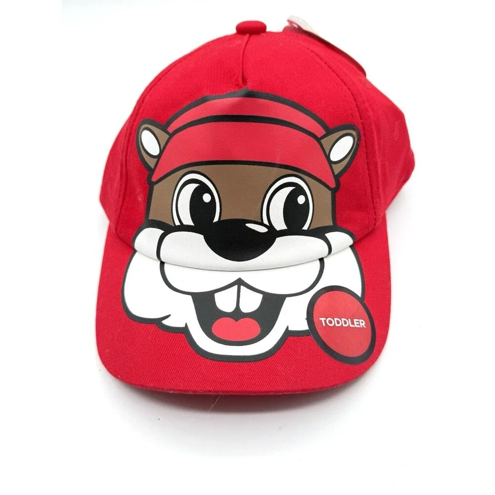Buc-ee's Beaver Character Baseball Cap Red Toddler Size NWT‎